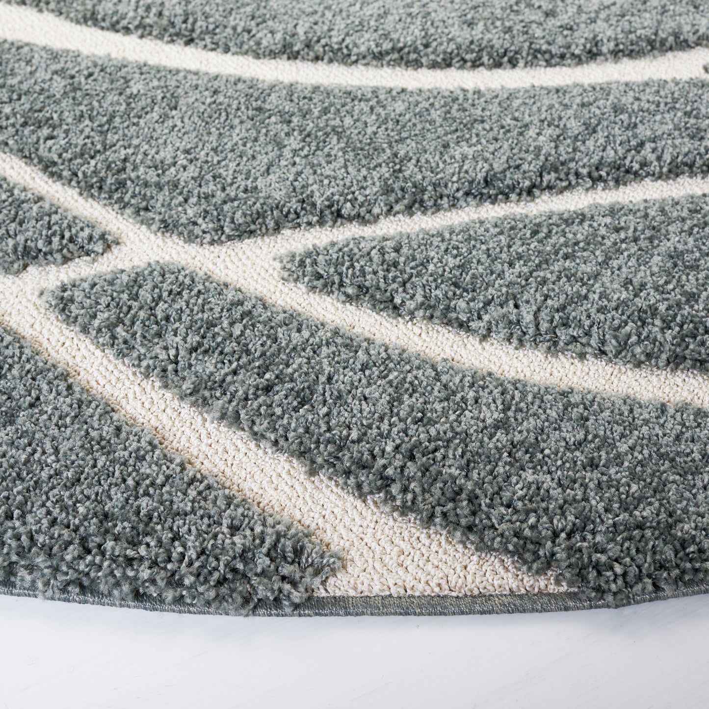 Tapis SAFAVIEH Florida Shag Staka Abstract Waves de 3 cm d'épaisseur