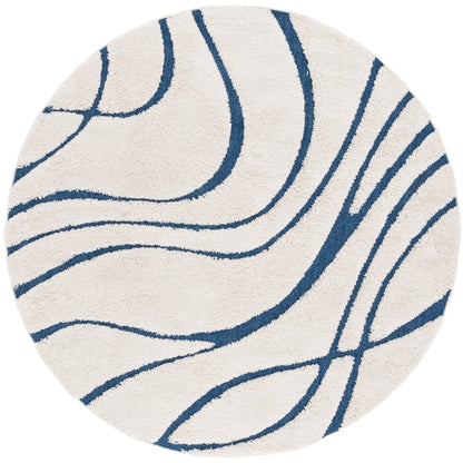 Tapis SAFAVIEH Florida Shag Staka Abstract Waves de 3 cm d'épaisseur
