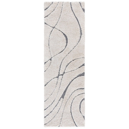 Tapis SAFAVIEH Florida Shag Staka Abstract Waves de 3 cm d'épaisseur