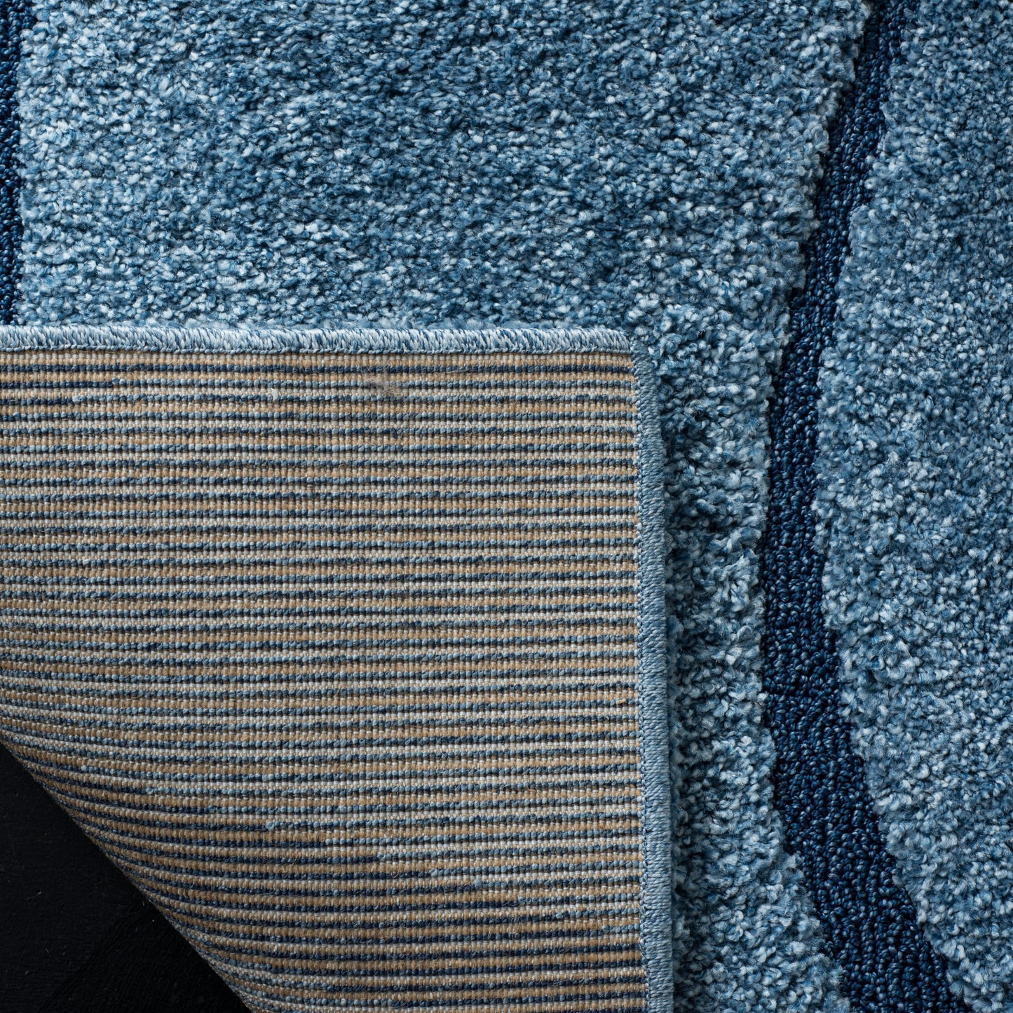 Tapis SAFAVIEH Florida Shag Staka Abstract Waves de 3 cm d'épaisseur