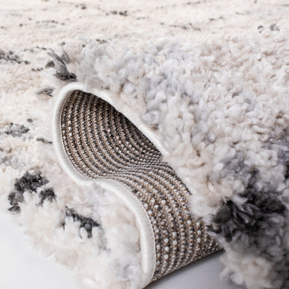 Tapis SAFAVIEH Fontana Shag Ashton à carreaux modernes, épaisseur 5 cm