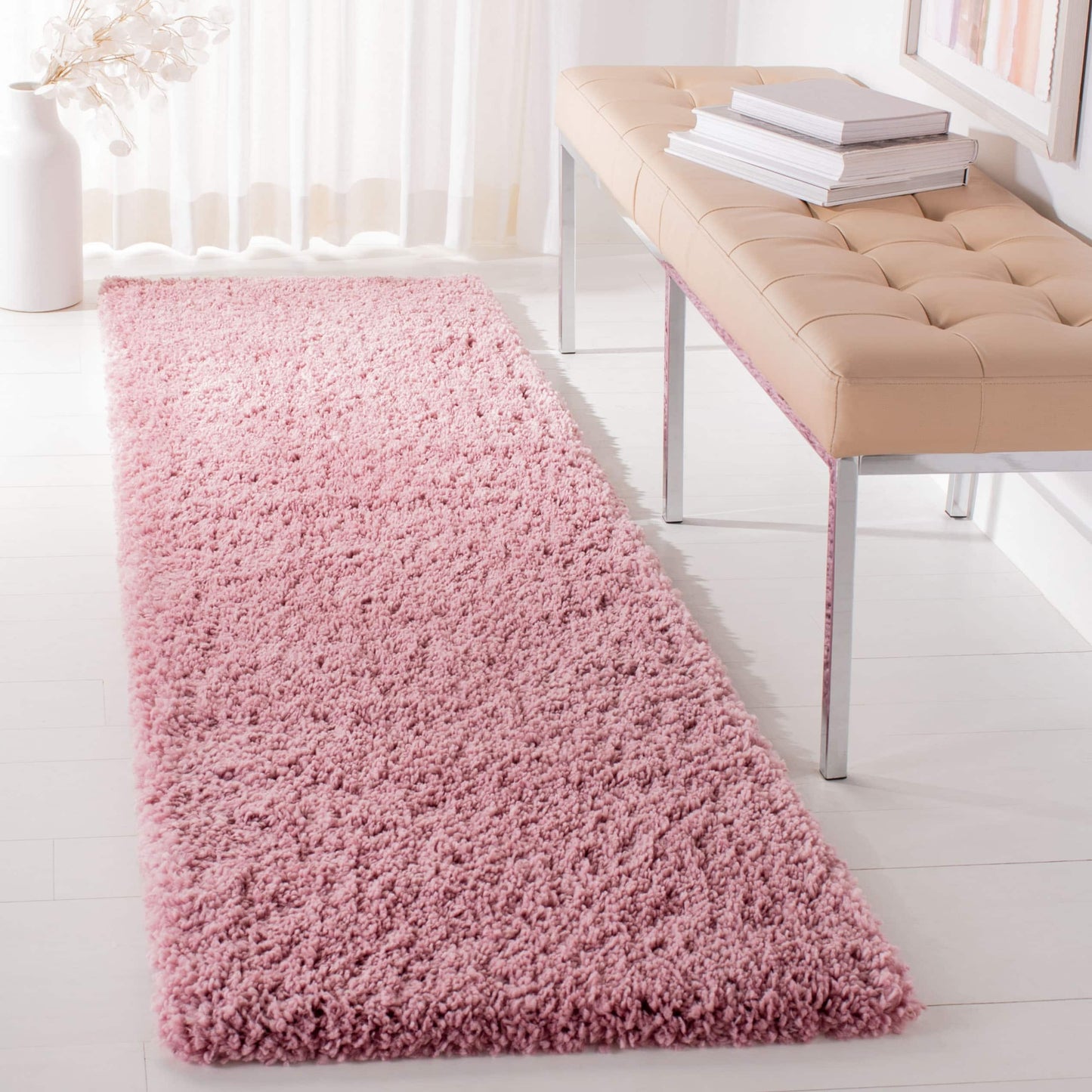 Tapis SAFAVIEH Fontana Shag Dagi uni de 5 cm d'épaisseur