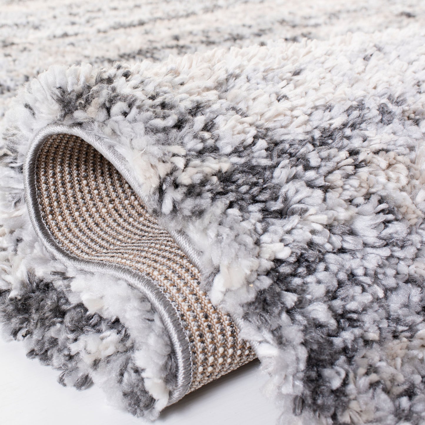 Tapis SAFAVIEH Fontana Shag Lenchen Moderne Abstrait de 5 cm d'épaisseur