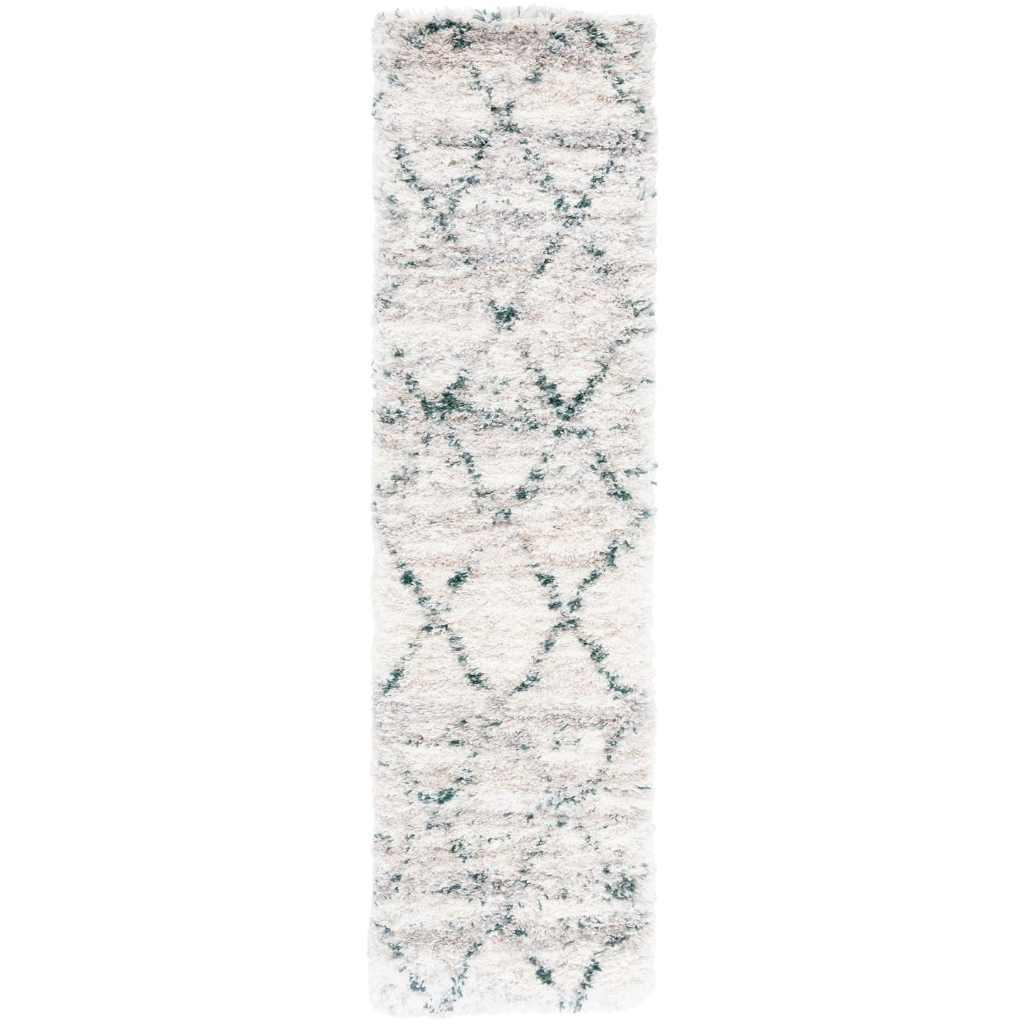 Tapis SAFAVIEH Fontana Shag Marye Modern Trellis de 5 cm d'épaisseur