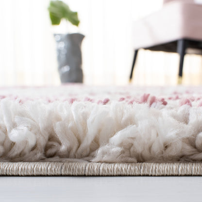 Tapis SAFAVIEH Fontana Shag Mevlide à rayures modernes de 5 cm d'épaisseur