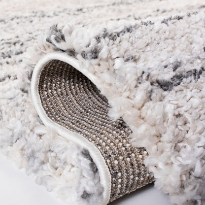 Tapis SAFAVIEH Fontana Shag Mevlide à rayures modernes de 5 cm d'épaisseur