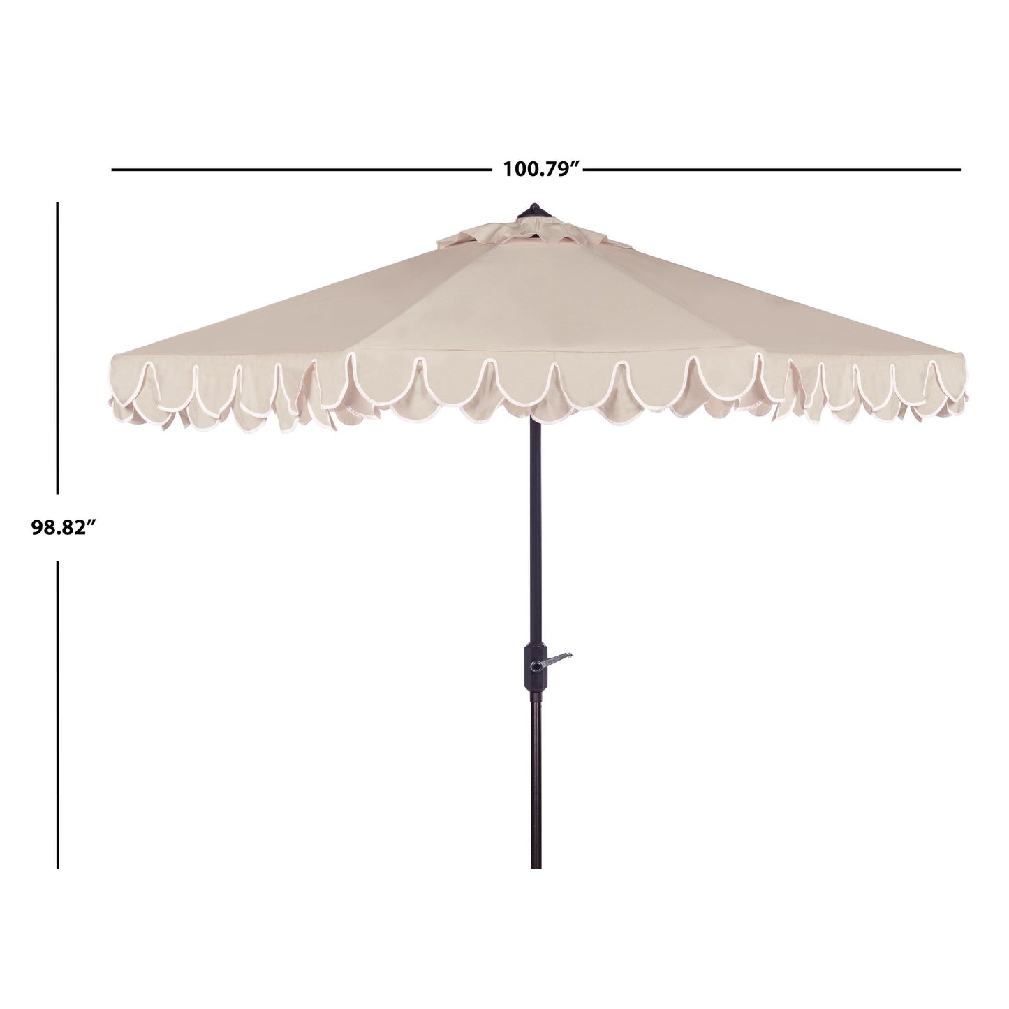 Parapluie élégant SAFAVIEH Gebbine de 2,74 m