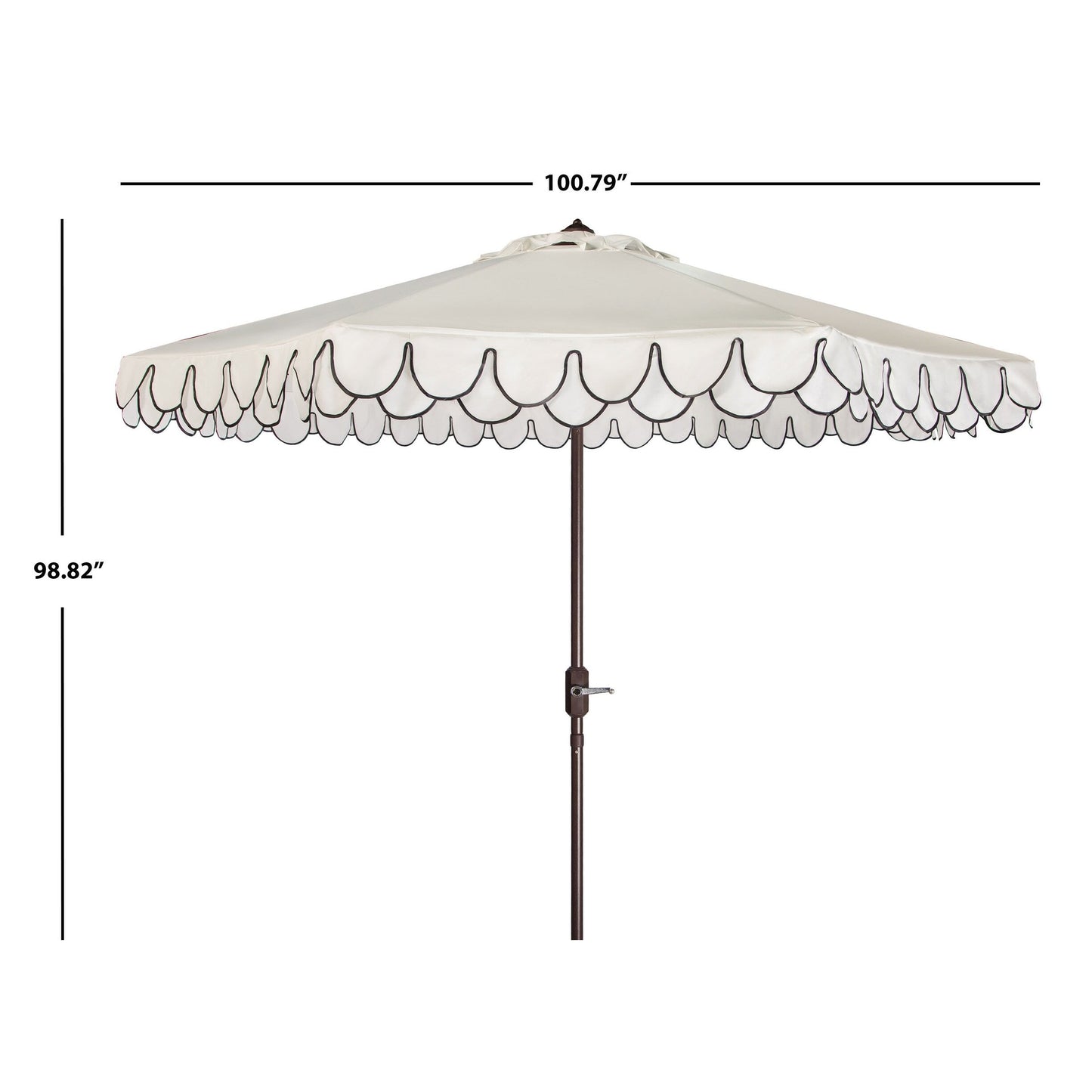 Parapluie élégant SAFAVIEH Gebbine de 2,74 m