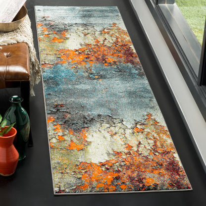 SAFAVIEH Tapis abstrait moderne Glacier Bertille