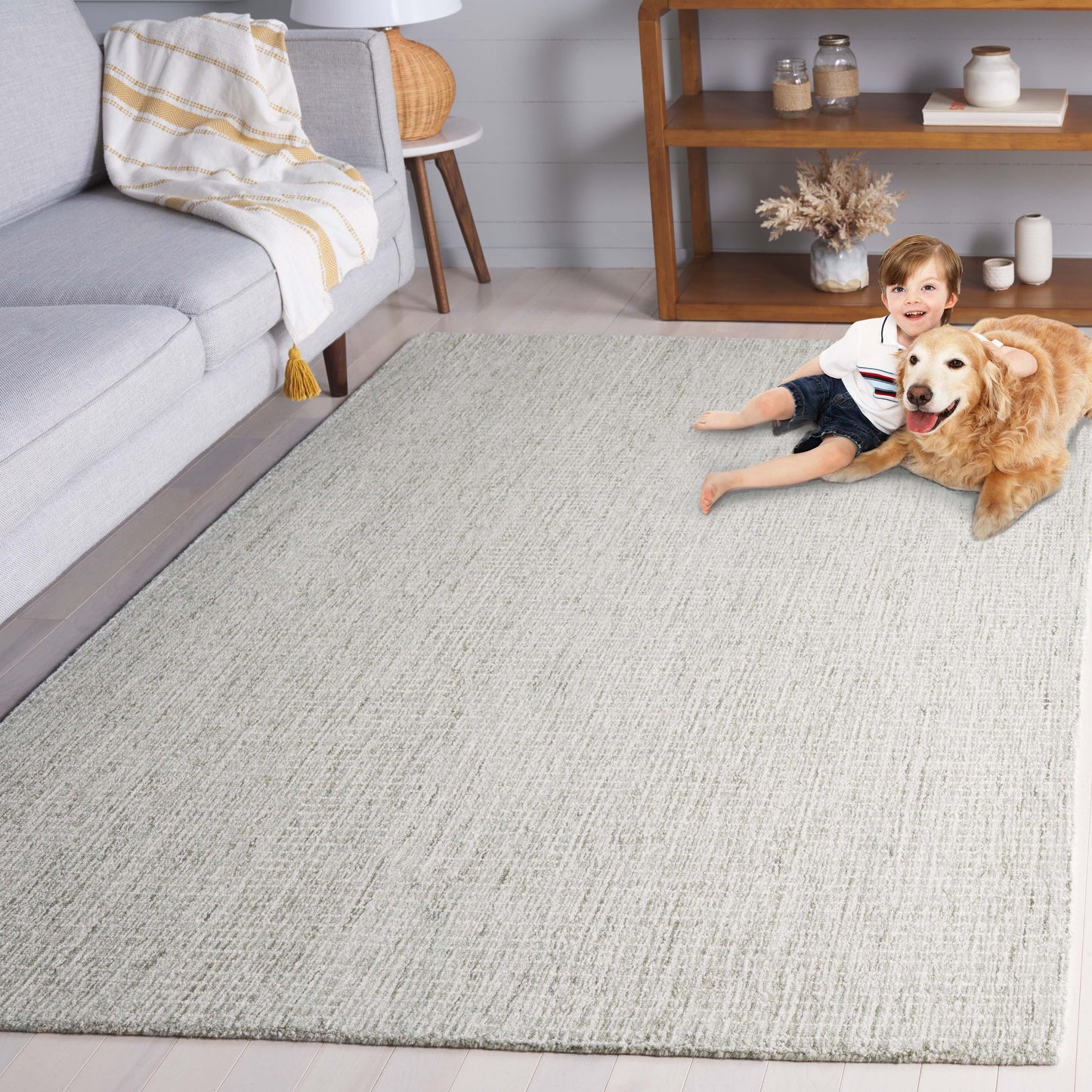 Tapis moderne en laine abstrait Asja fait main SAFAVIEH