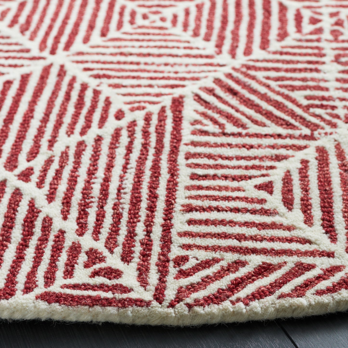 Tapis moderne en laine SAFAVIEH fait main, abstrait, Harmonna