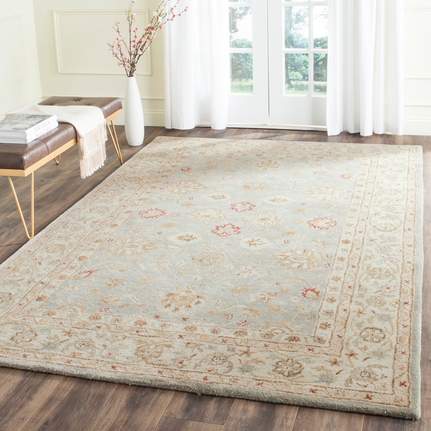 Tapis de sol traditionnel oriental en laine Maysoun fait main SAFAVIEH, style antique