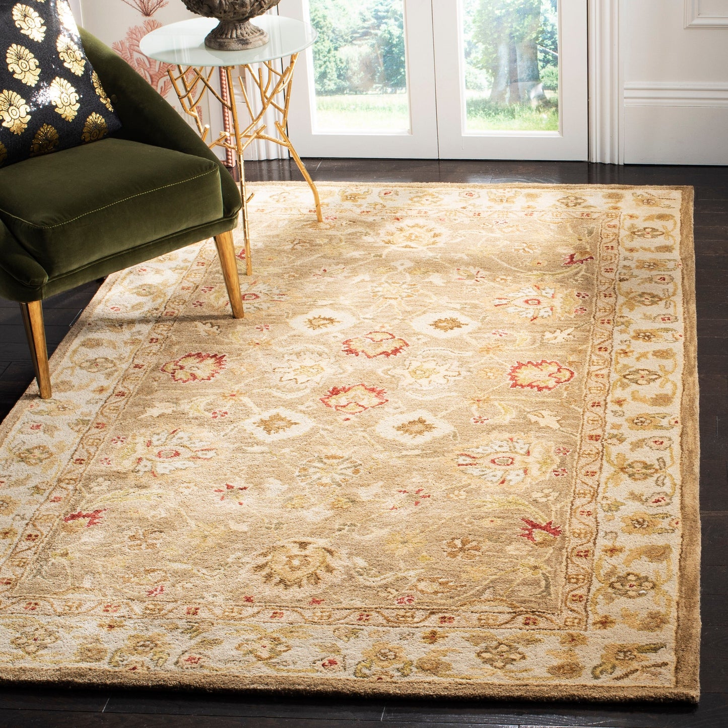 Tapis de sol traditionnel oriental en laine Maysoun fait main SAFAVIEH, style antique