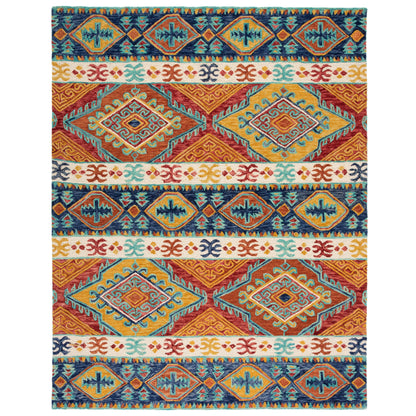 SAFAVIEH Tapis tribal en laine Aspen Geesche Boho fait à la main