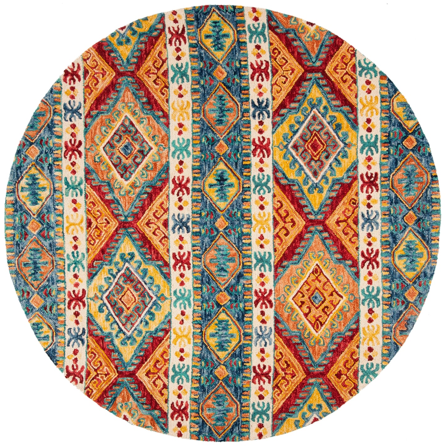 SAFAVIEH Tapis tribal en laine Aspen Geesche Boho fait à la main