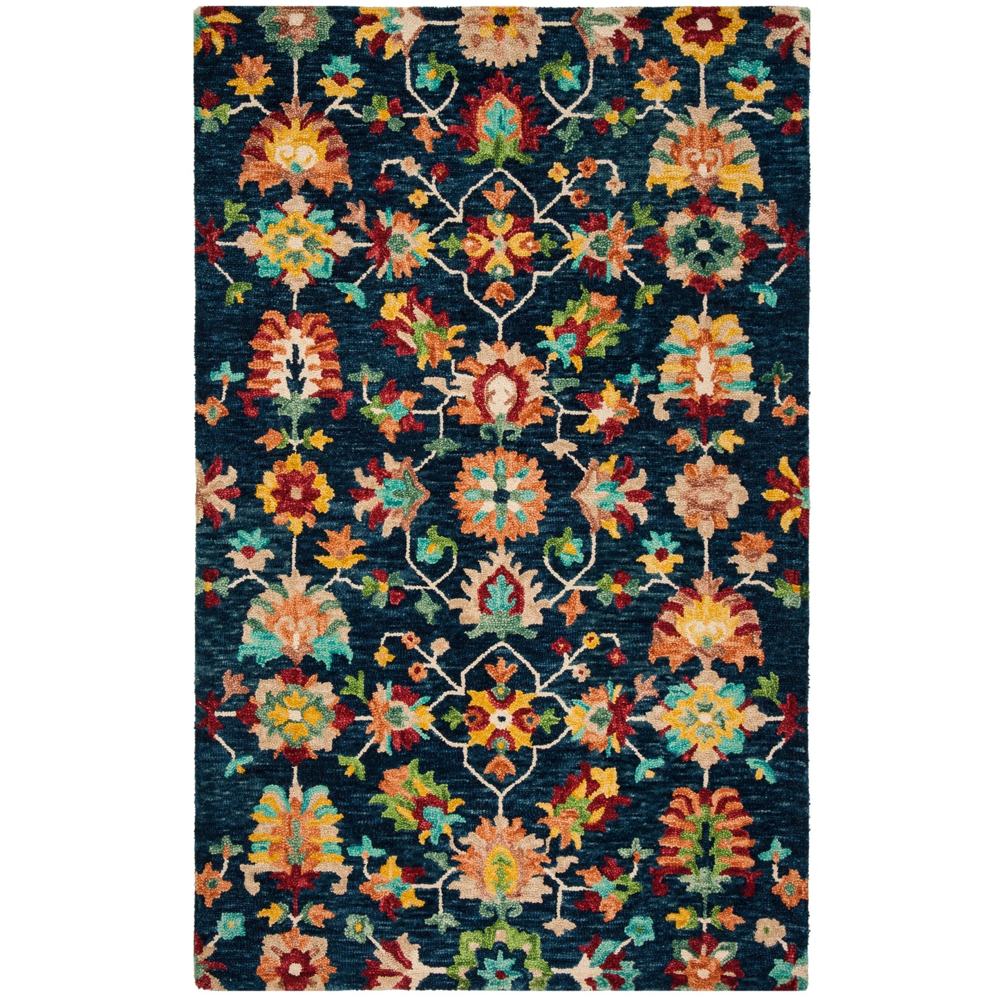 Tapis en laine Aspen Guldeniz Boho Tribal fait main SAFAVIEH