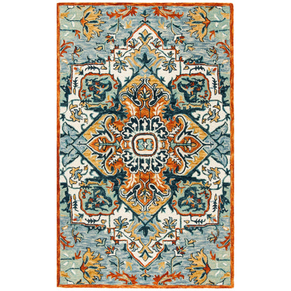 Tapis en laine Aspen Hagar Boho Medallion fait main SAFAVIEH