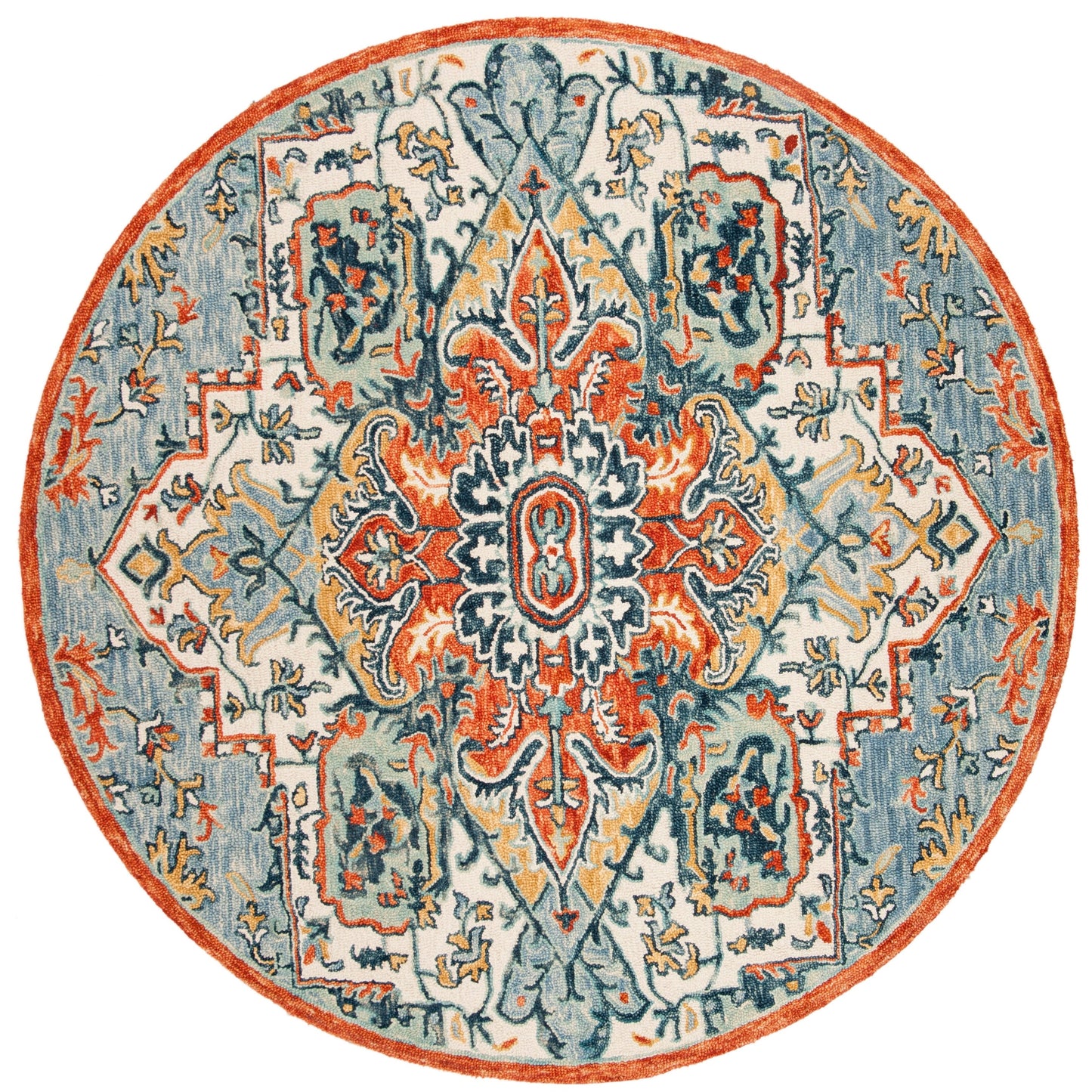 Tapis en laine Aspen Hagar Boho Medallion fait main SAFAVIEH