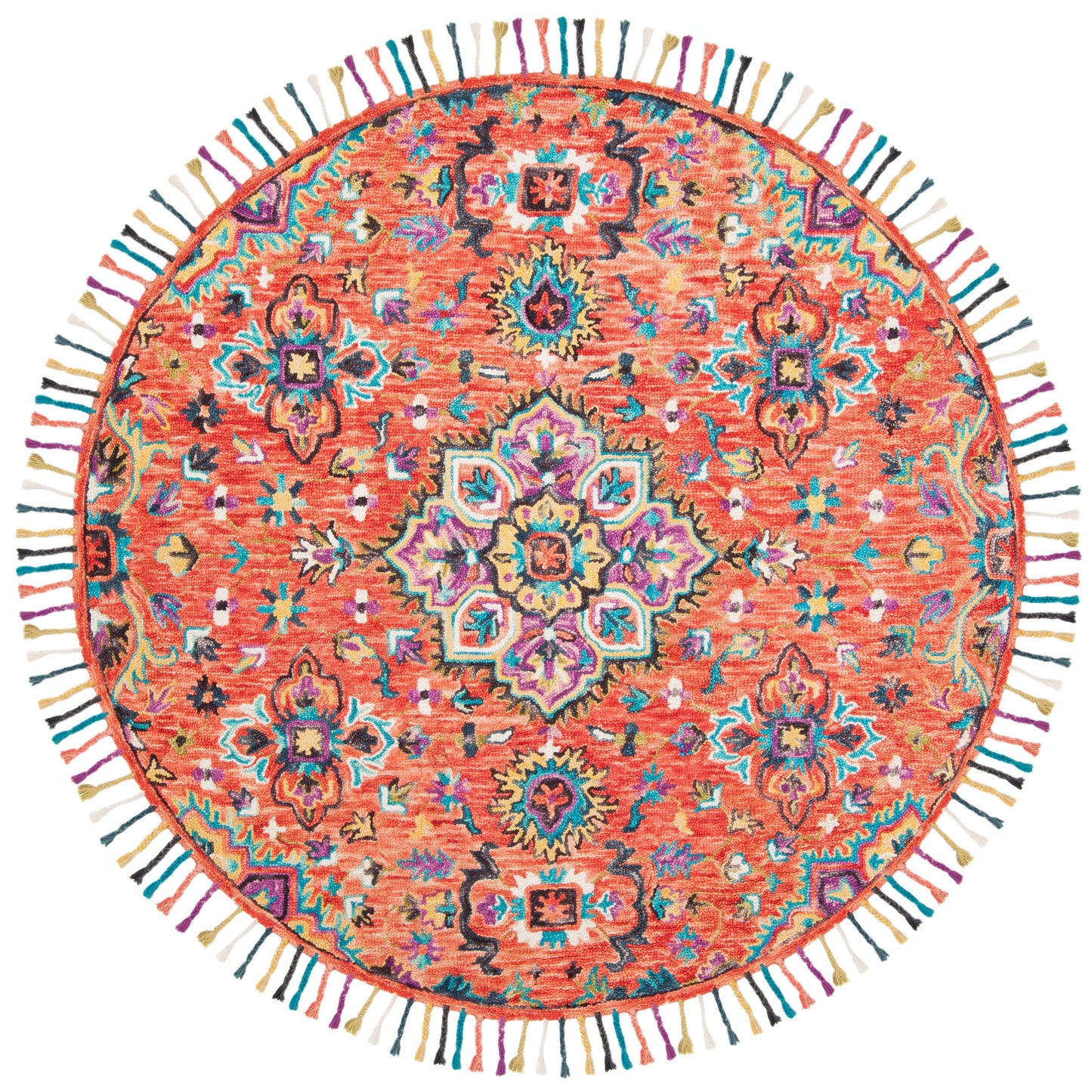 Tapis SAFAVIEH fait main en laine Aspen Irmingard Boho Tribal à médaillon