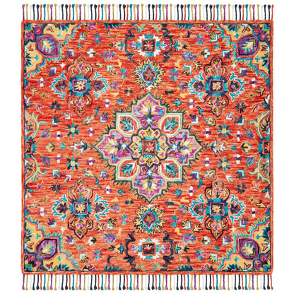 Tapis SAFAVIEH fait main en laine Aspen Irmingard Boho Tribal à médaillon