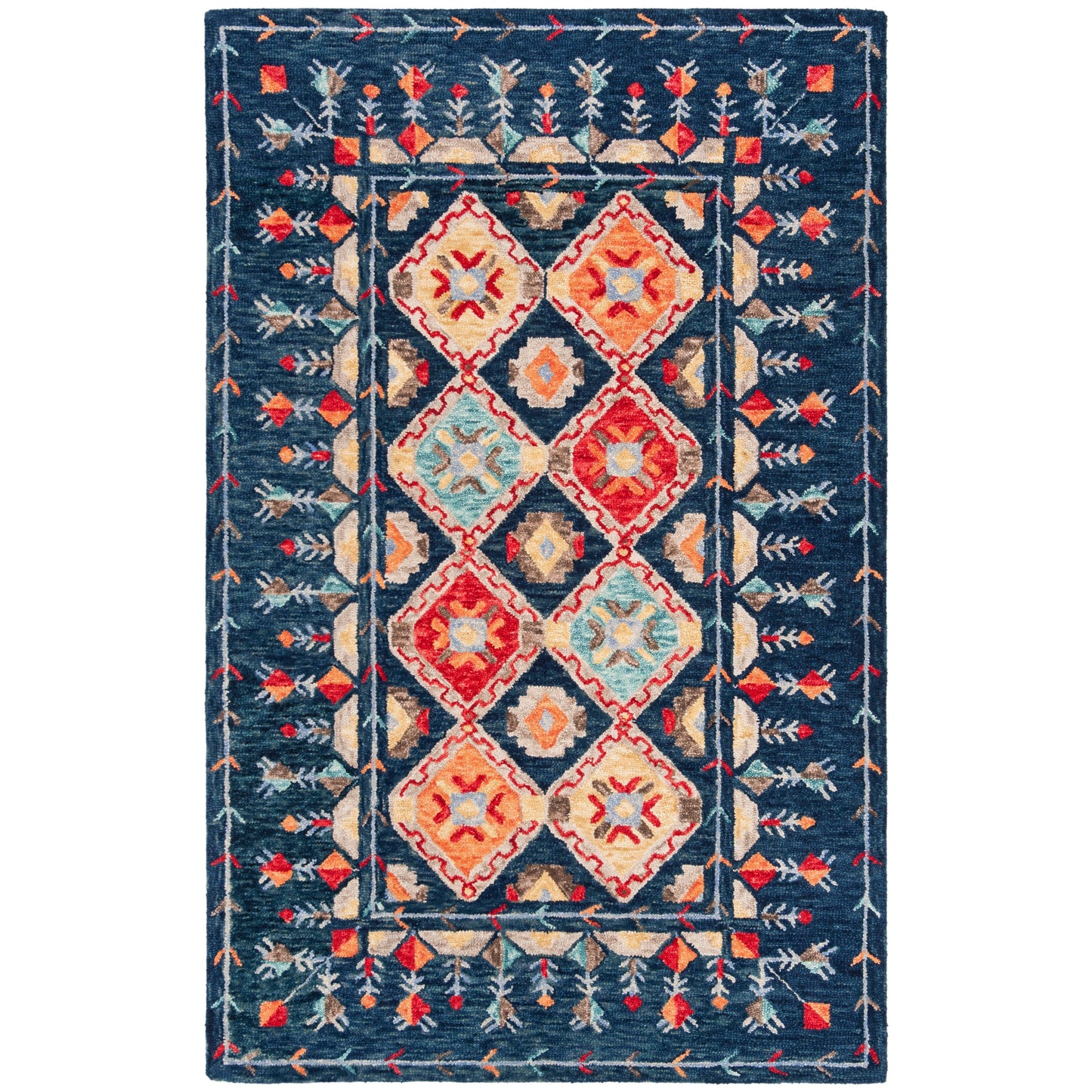 Tapis en laine Aspen Kuang Boho Tribal fait main SAFAVIEH