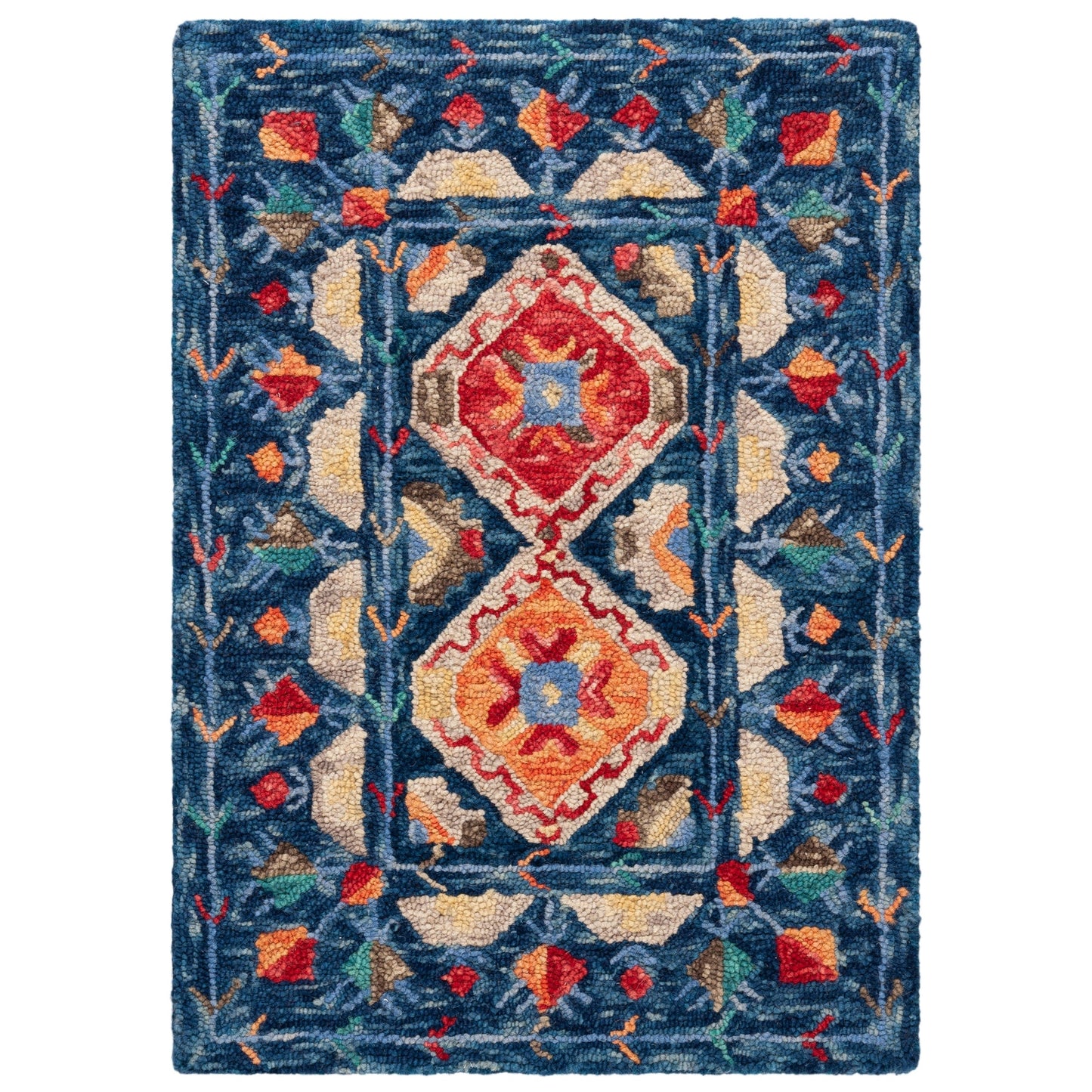 Tapis en laine Aspen Kuang Boho Tribal fait main SAFAVIEH