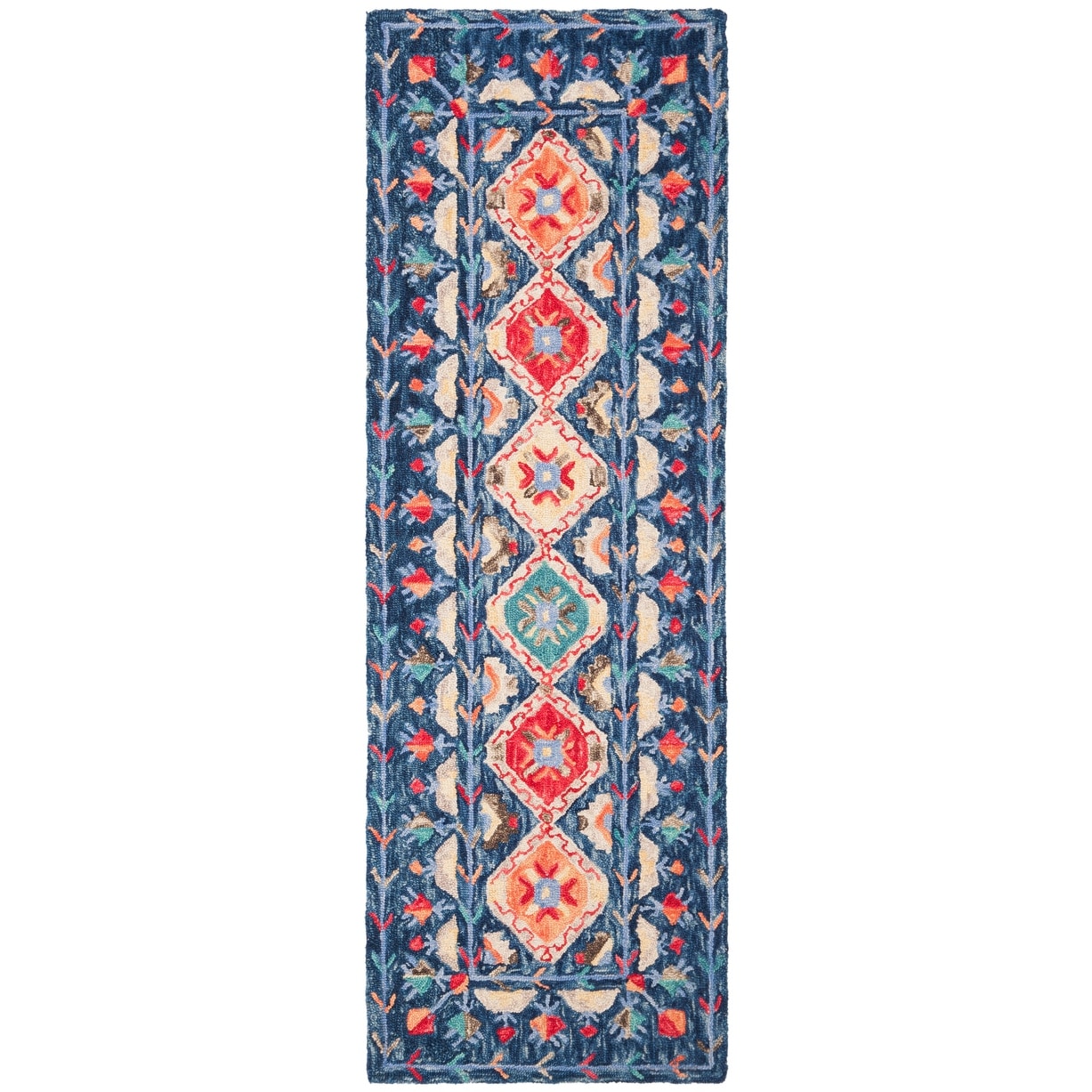 Tapis en laine Aspen Kuang Boho Tribal fait main SAFAVIEH