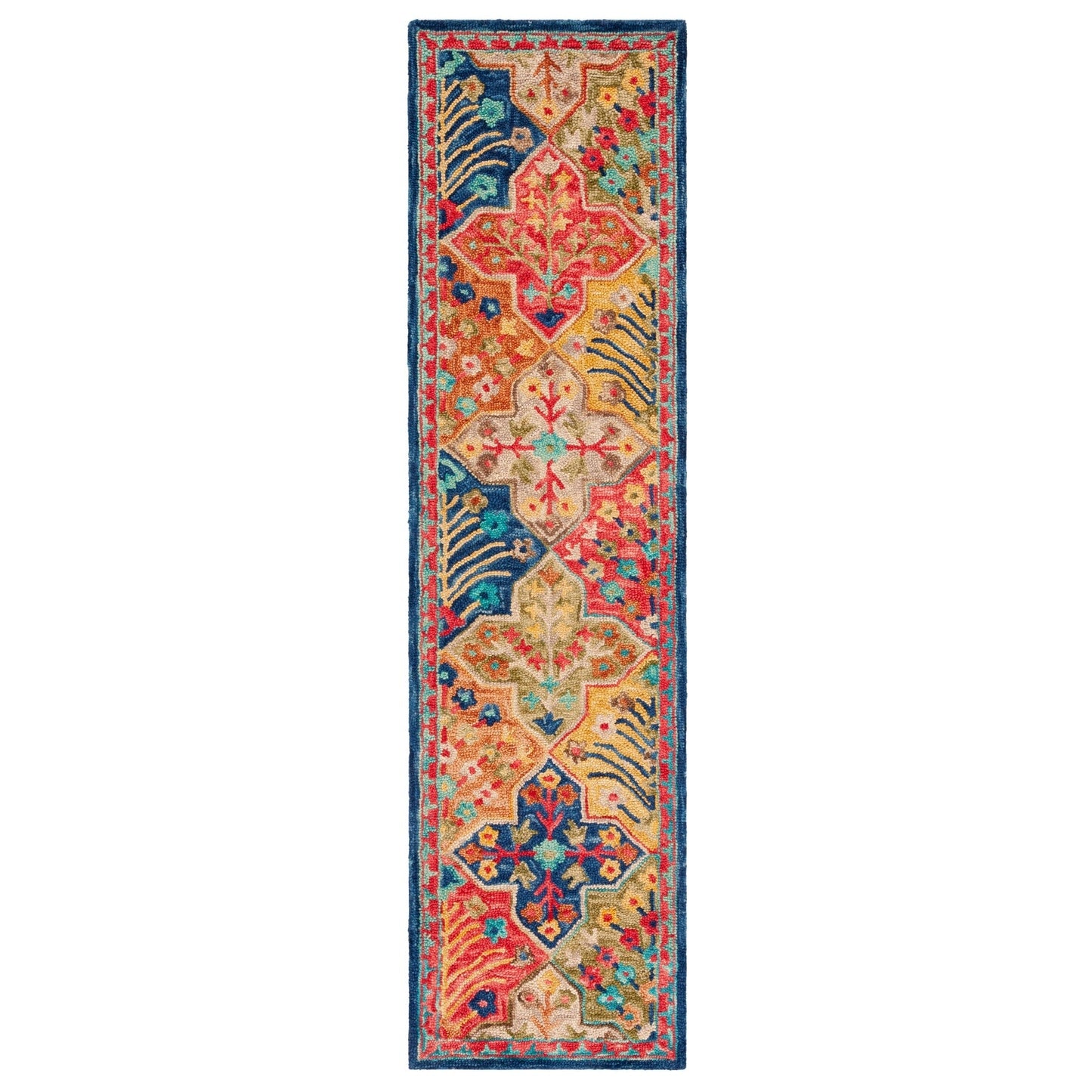 Tapis en laine Aspen Reemtdine Boho Tribal fait main SAFAVIEH