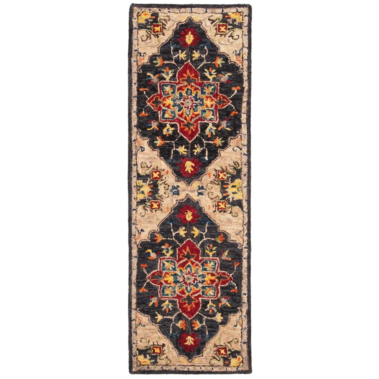 Tapis en laine Aspen Rosmarie Boho Tribal fait main SAFAVIEH