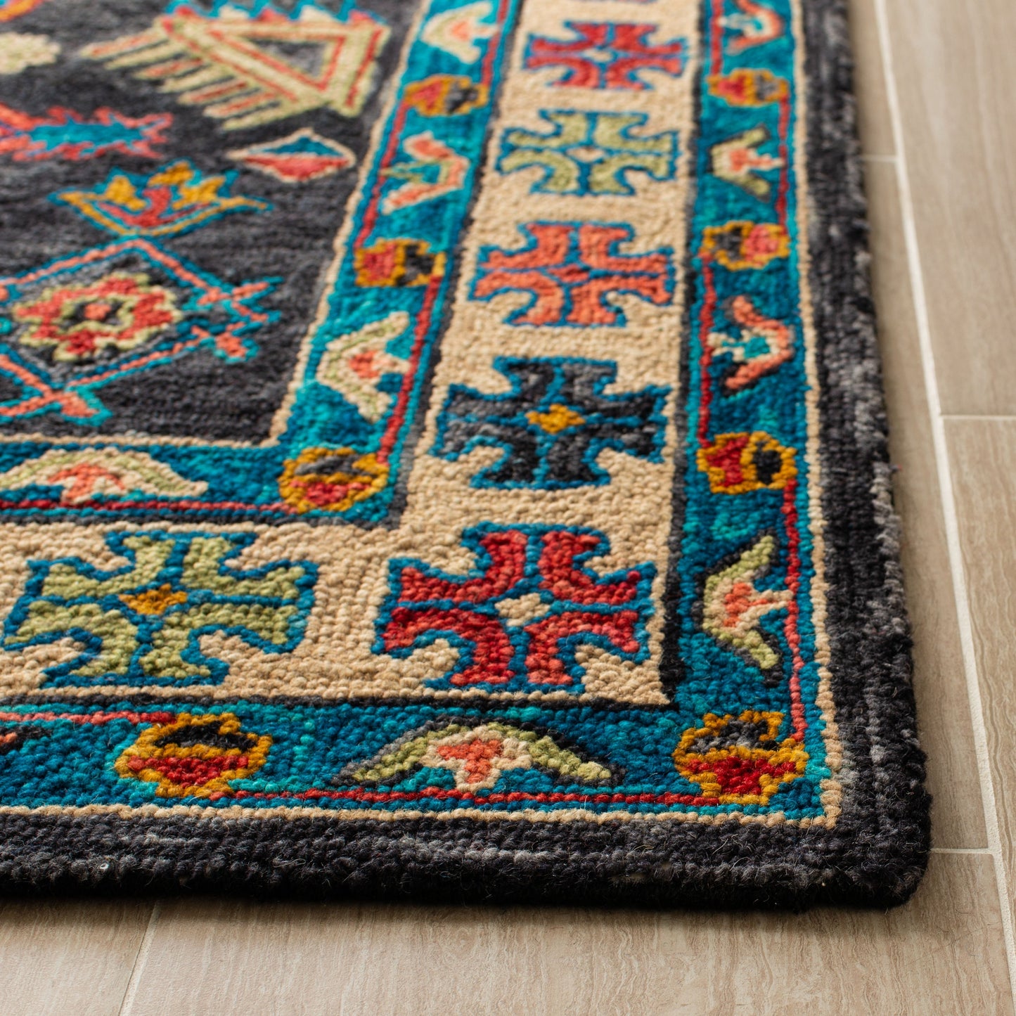 SAFAVIEH Tapis en laine bohème Aspen Sigur镁ora fait à la main