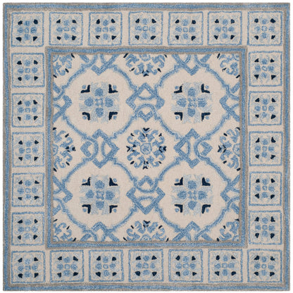 Tapis en laine Bella Rodica moderne à motif floral fait main SAFAVIEH
