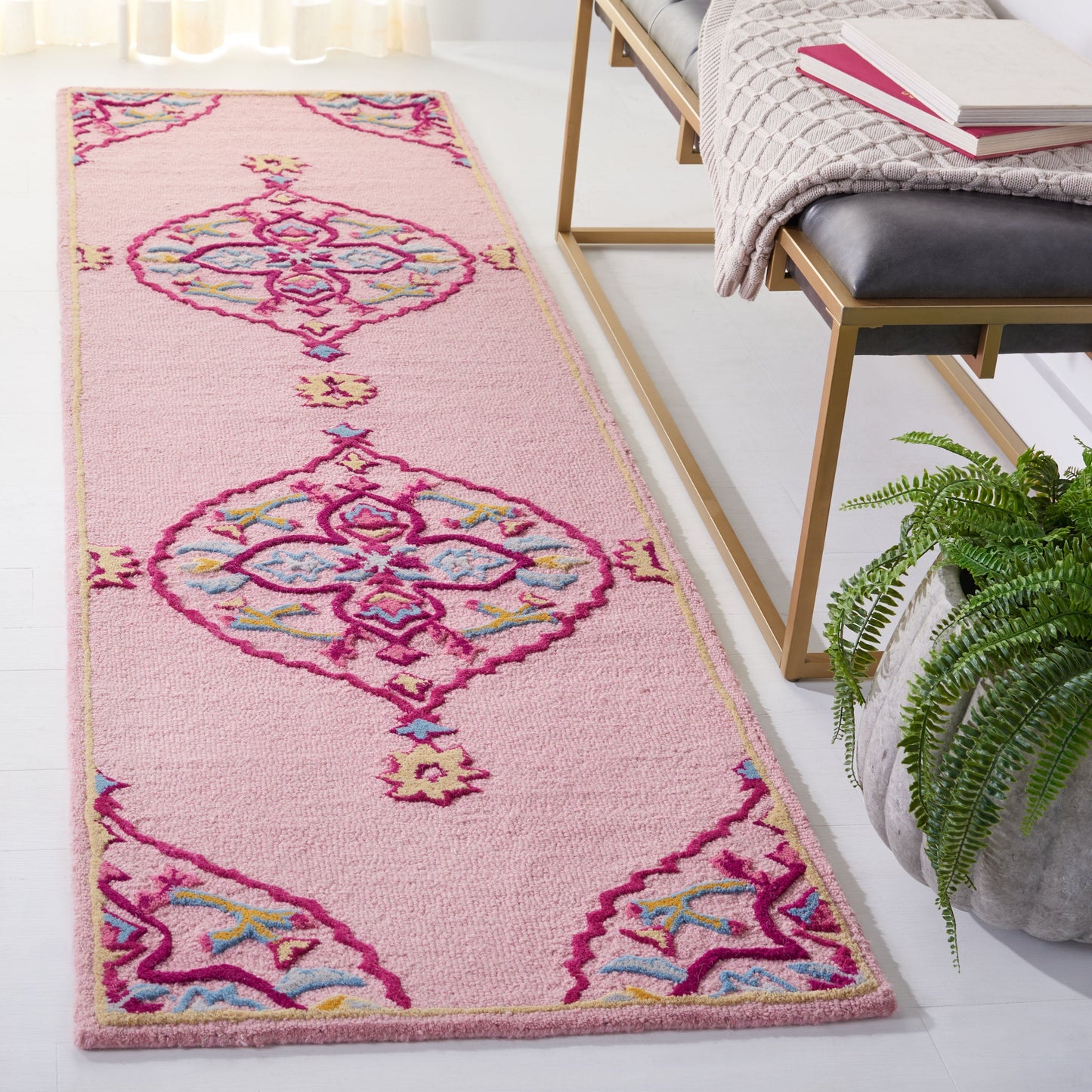 Tapis en laine SAFAVIEH fait main Bellagio Cailin Medallion