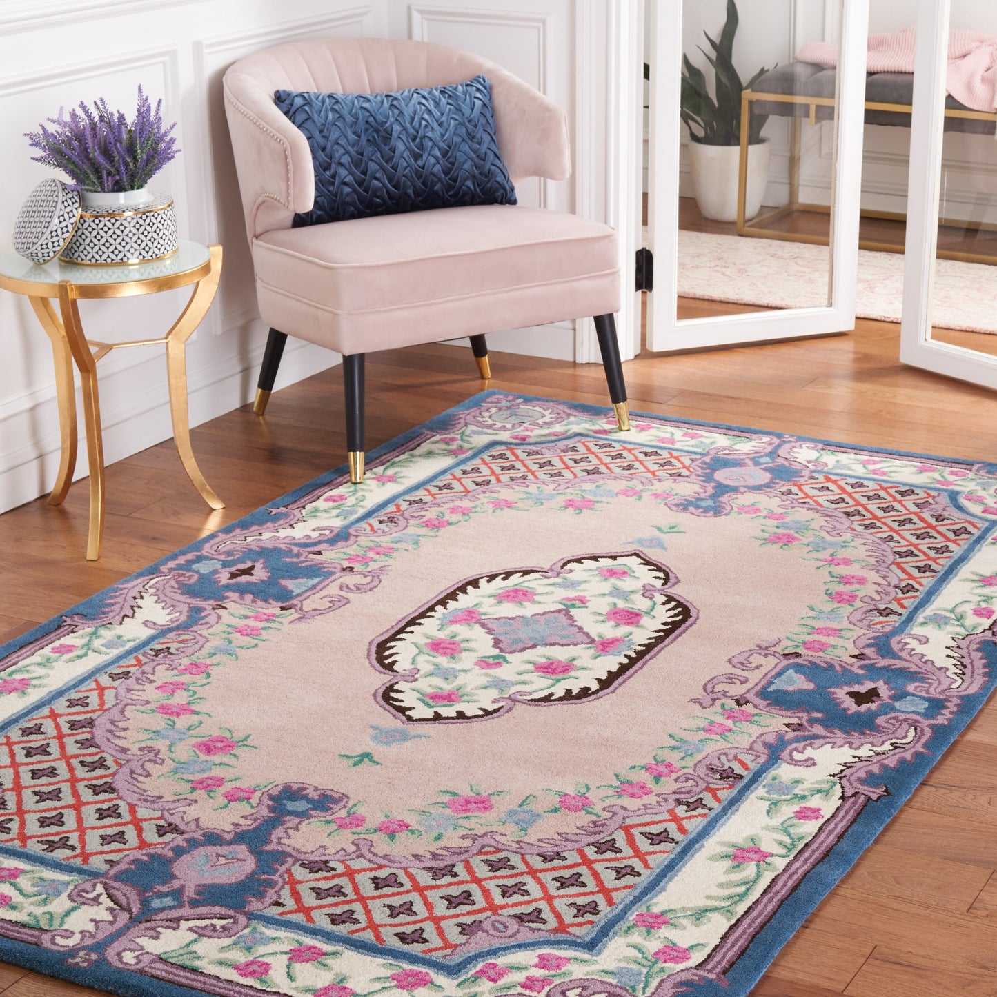 Tapis en laine SAFAVIEH fait main Bellagio Tatevik à médaillon oriental