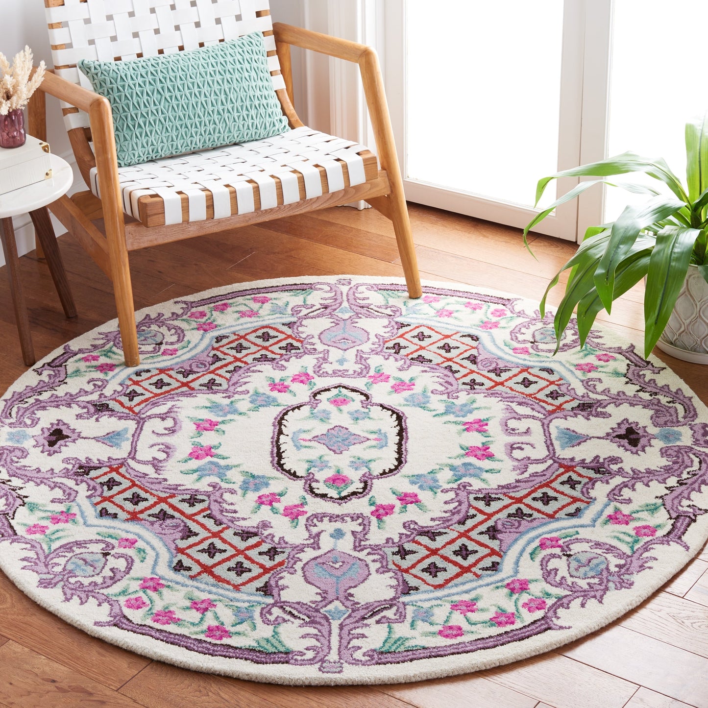 Tapis en laine SAFAVIEH fait main Bellagio Tatevik à médaillon oriental