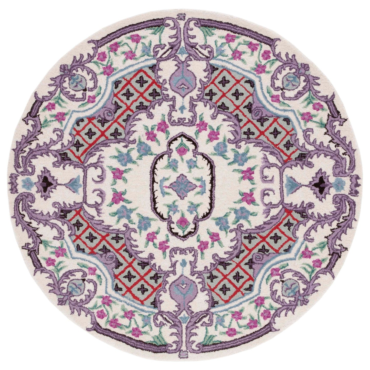 Tapis en laine SAFAVIEH fait main Bellagio Tatevik à médaillon oriental