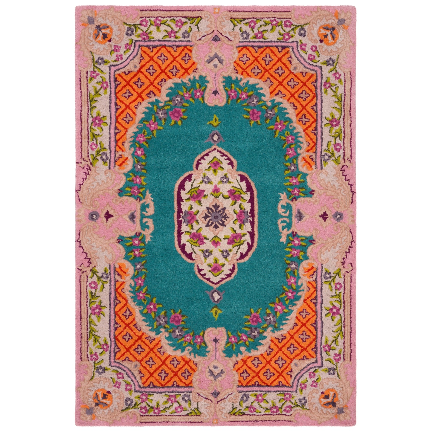 Tapis en laine SAFAVIEH fait main Bellagio Tatevik à médaillon oriental