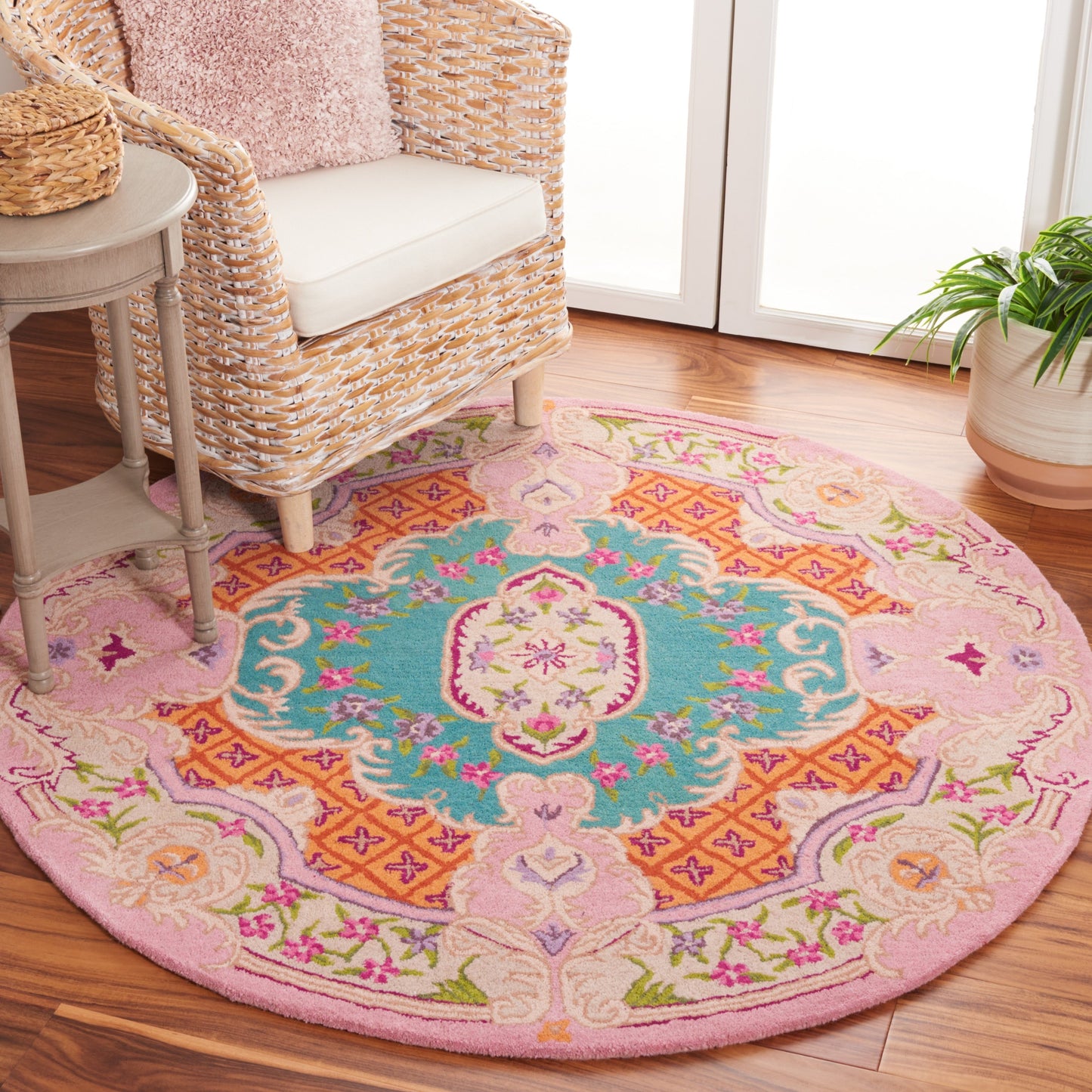 Tapis en laine SAFAVIEH fait main Bellagio Tatevik à médaillon oriental