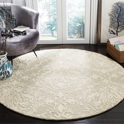 Tapis en laine moderne à motif floral Ambroisine fait main SAFAVIEH