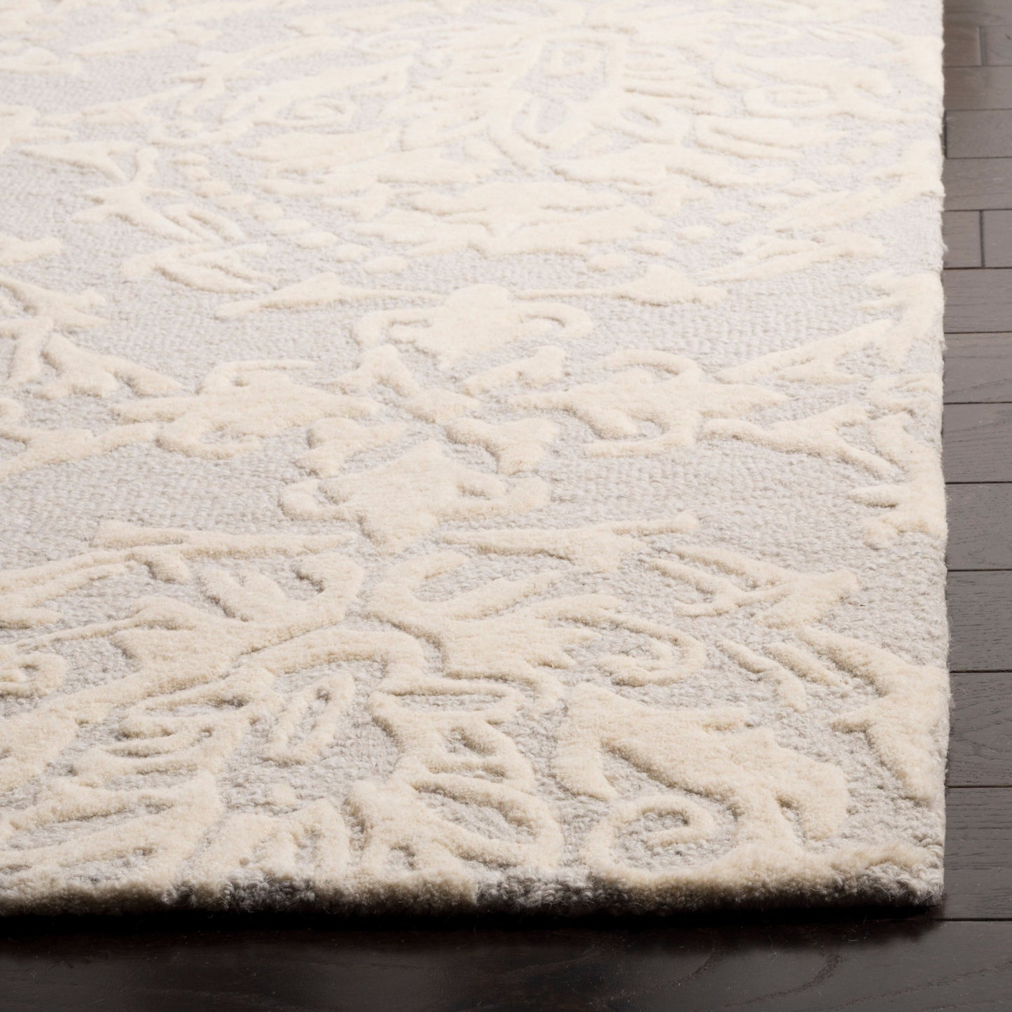 Tapis en laine moderne à motif floral Ambroisine fait main SAFAVIEH
