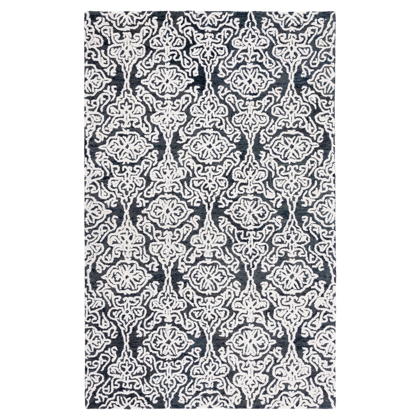 Tapis en laine moderne à motif floral SAFAVIEH fait main Blossom Cateluta
