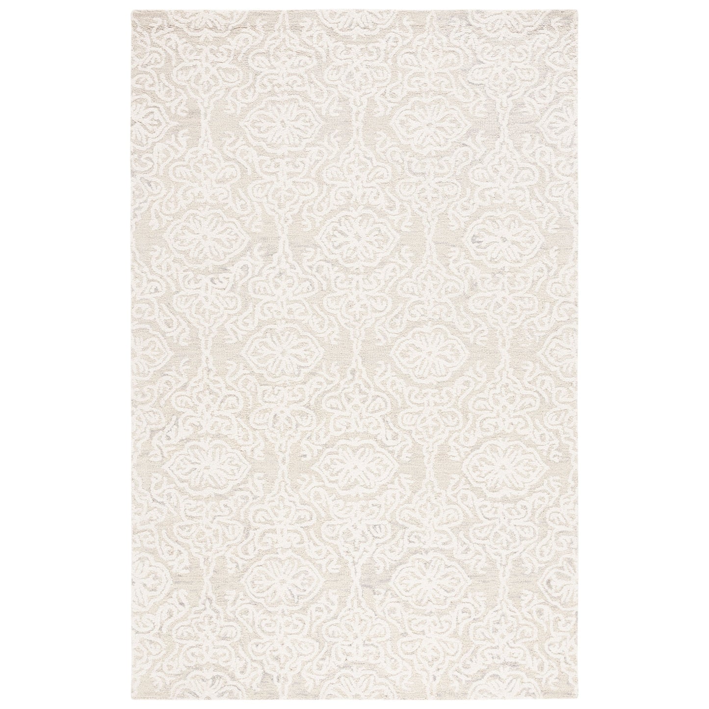 Tapis en laine moderne à motif floral SAFAVIEH fait main Blossom Cateluta