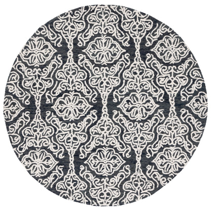 Tapis en laine moderne à motif floral SAFAVIEH fait main Blossom Cateluta