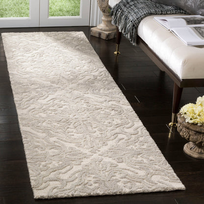 Tapis en laine moderne à motif floral Gertrida, fait main par SAFAVIEH