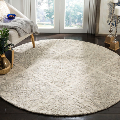 Tapis en laine moderne à motif floral Gertrida, fait main par SAFAVIEH