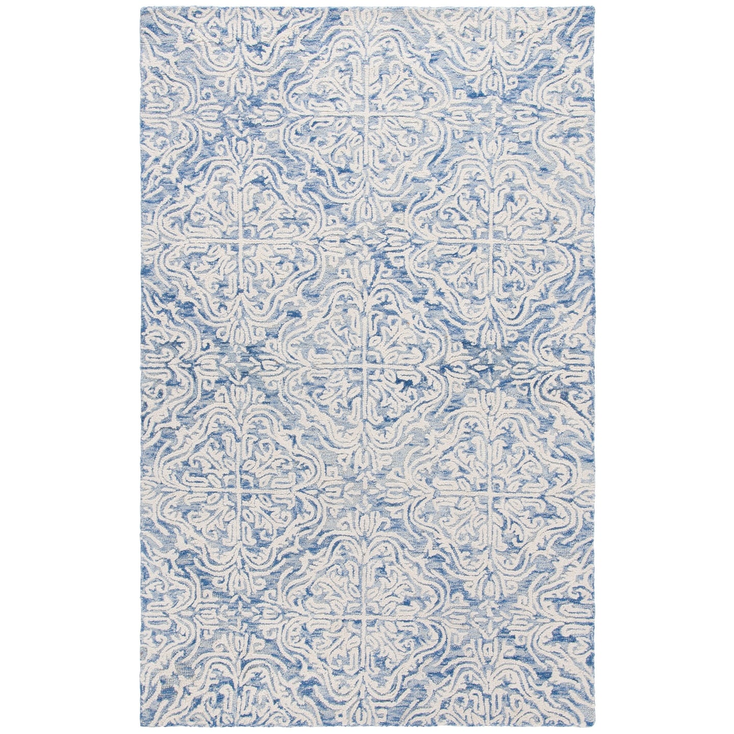 Tapis en laine moderne à motif floral Gertrida, fait main par SAFAVIEH