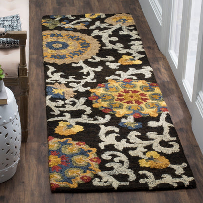 Tapis en laine moderne à motif floral Blossom Maaret, fait main par SAFAVIEH