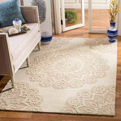 Tapis en laine SAFAVIEH Blossom Oriella fait main, motif floral moderne