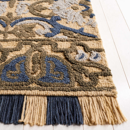 Tapis en laine à motif floral Porzia fait main SAFAVIEH