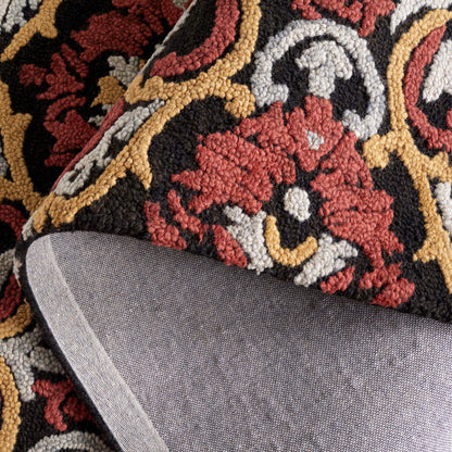 Tapis en laine à motif floral Porzia fait main SAFAVIEH