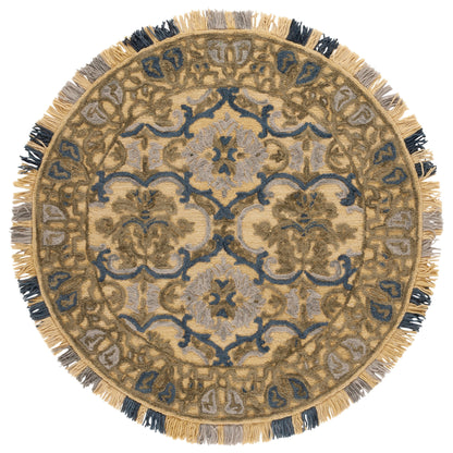 Tapis en laine à motif floral Porzia fait main SAFAVIEH